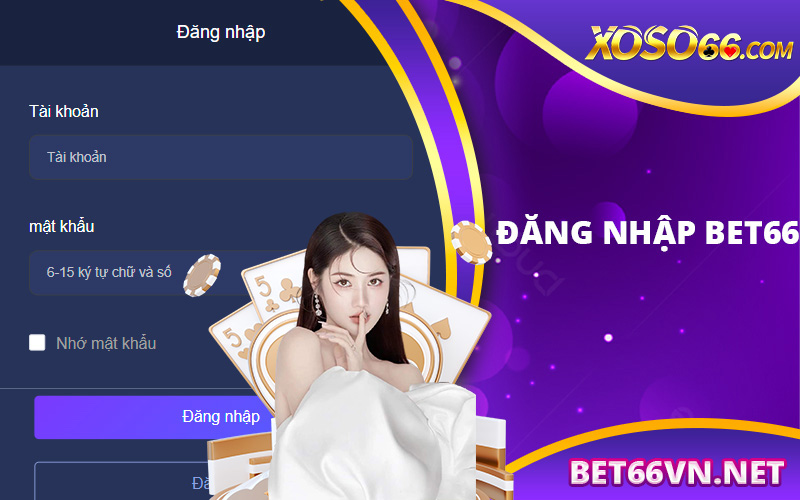 Thực hiện đăng nhập trên Bet66