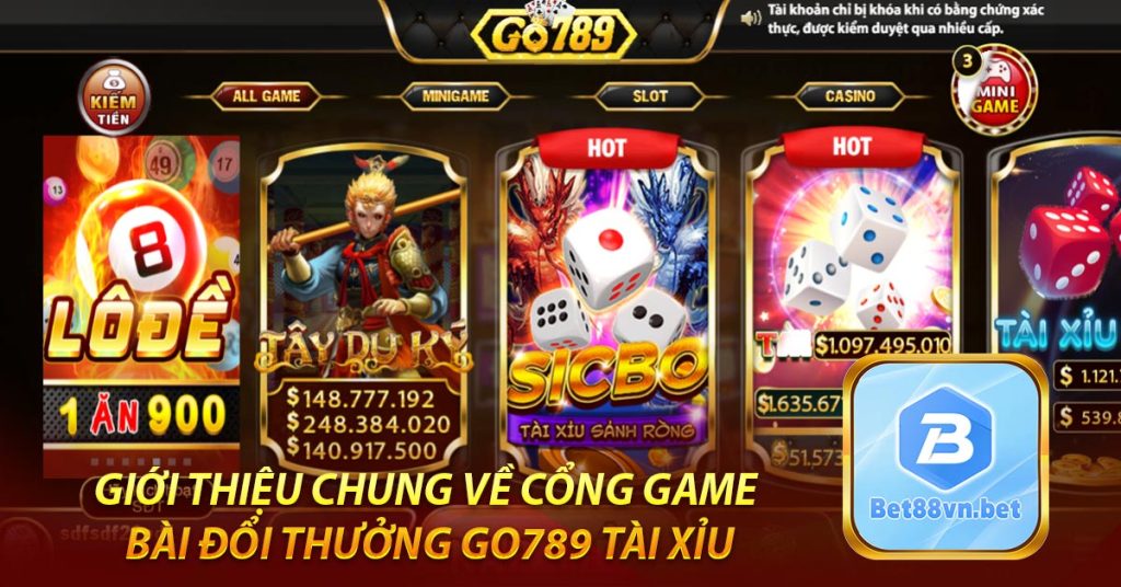 Giới thiệu chung về cổng game bài đổi thưởng Go789 tài xỉu